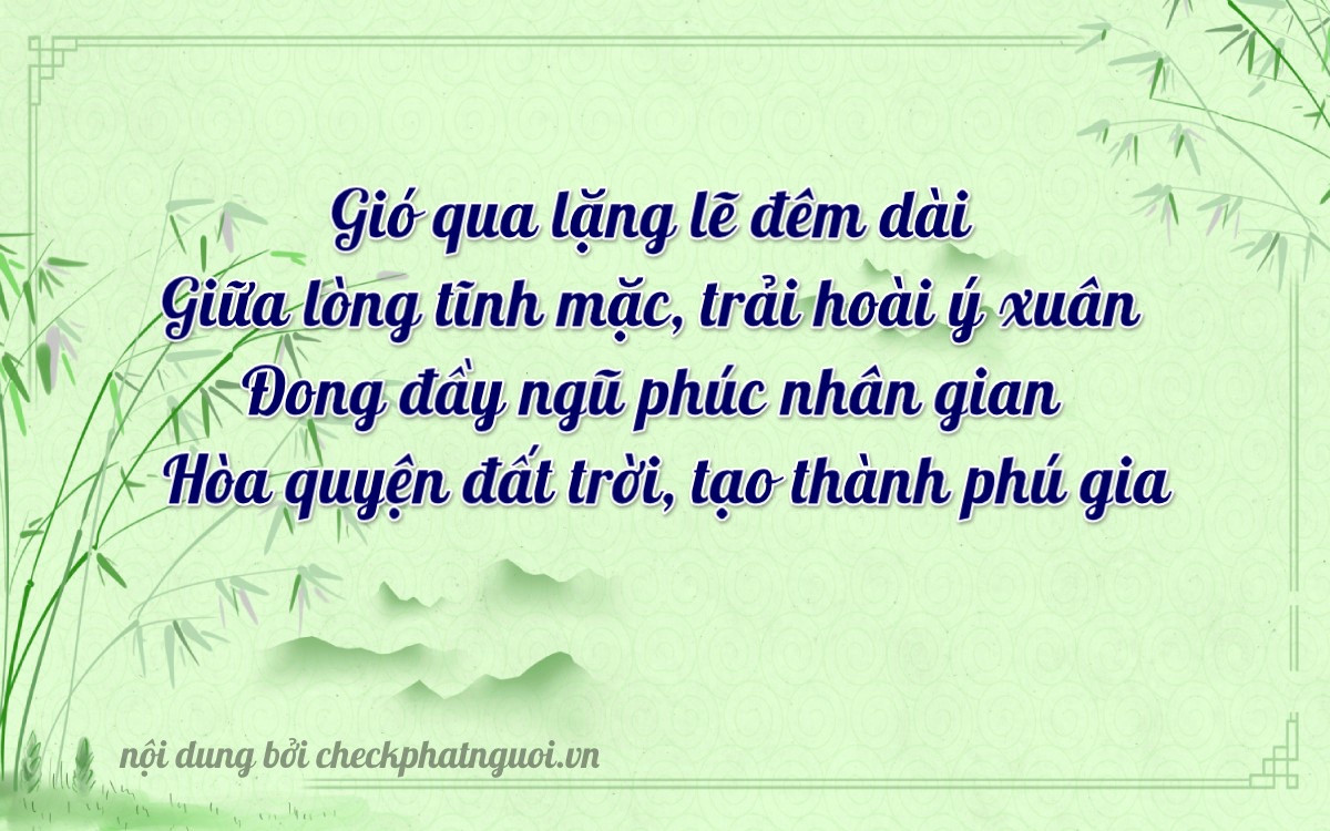 Bài thơ ý nghĩa cho <b>biển số 81A-02526</b> tại website checkphatnguoi.vn