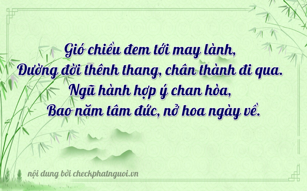 Bài thơ ý nghĩa cho <b>biển số 81A-07320</b> tại website checkphatnguoi.vn