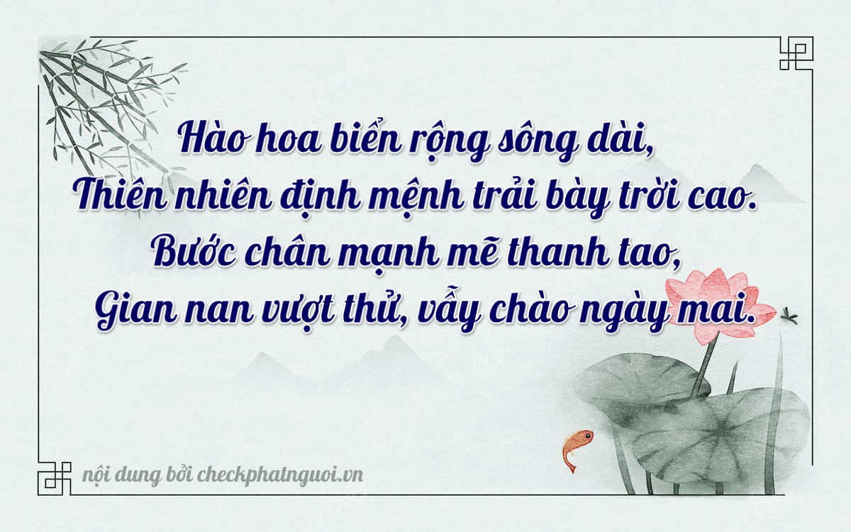 Bài thơ ý nghĩa cho <b>biển số 81A-20670</b> tại website checkphatnguoi.vn