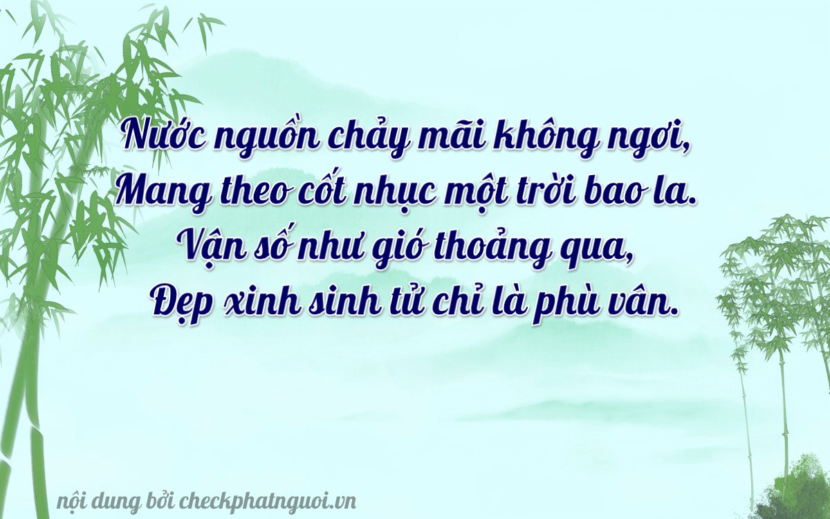 Bài thơ ý nghĩa cho <b>biển số 81A-21287</b> tại website checkphatnguoi.vn