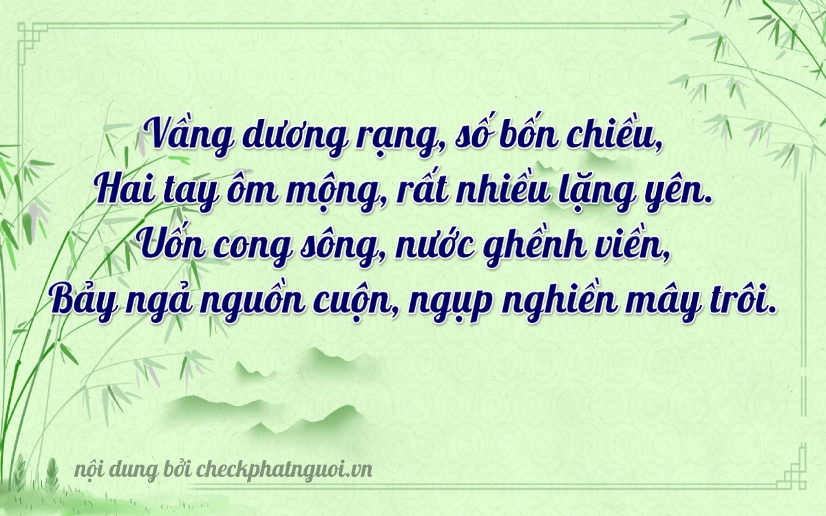 Bài thơ ý nghĩa cho <b>biển số 81A-24527</b> tại website checkphatnguoi.vn