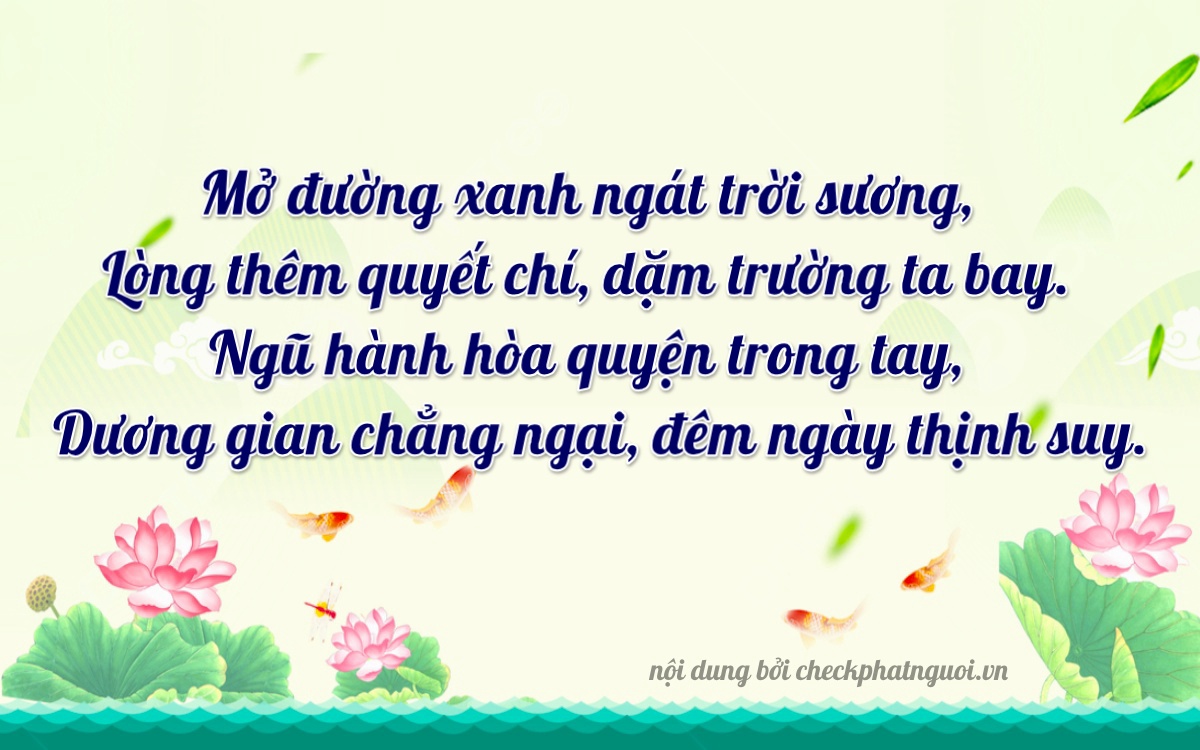 Bài thơ ý nghĩa cho <b>biển số 81A-25172</b> tại website checkphatnguoi.vn