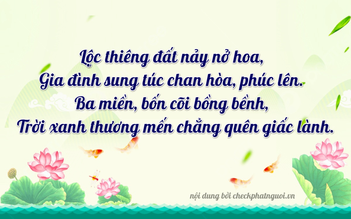 Bài thơ ý nghĩa cho <b>biển số 81A-26304</b> tại website checkphatnguoi.vn