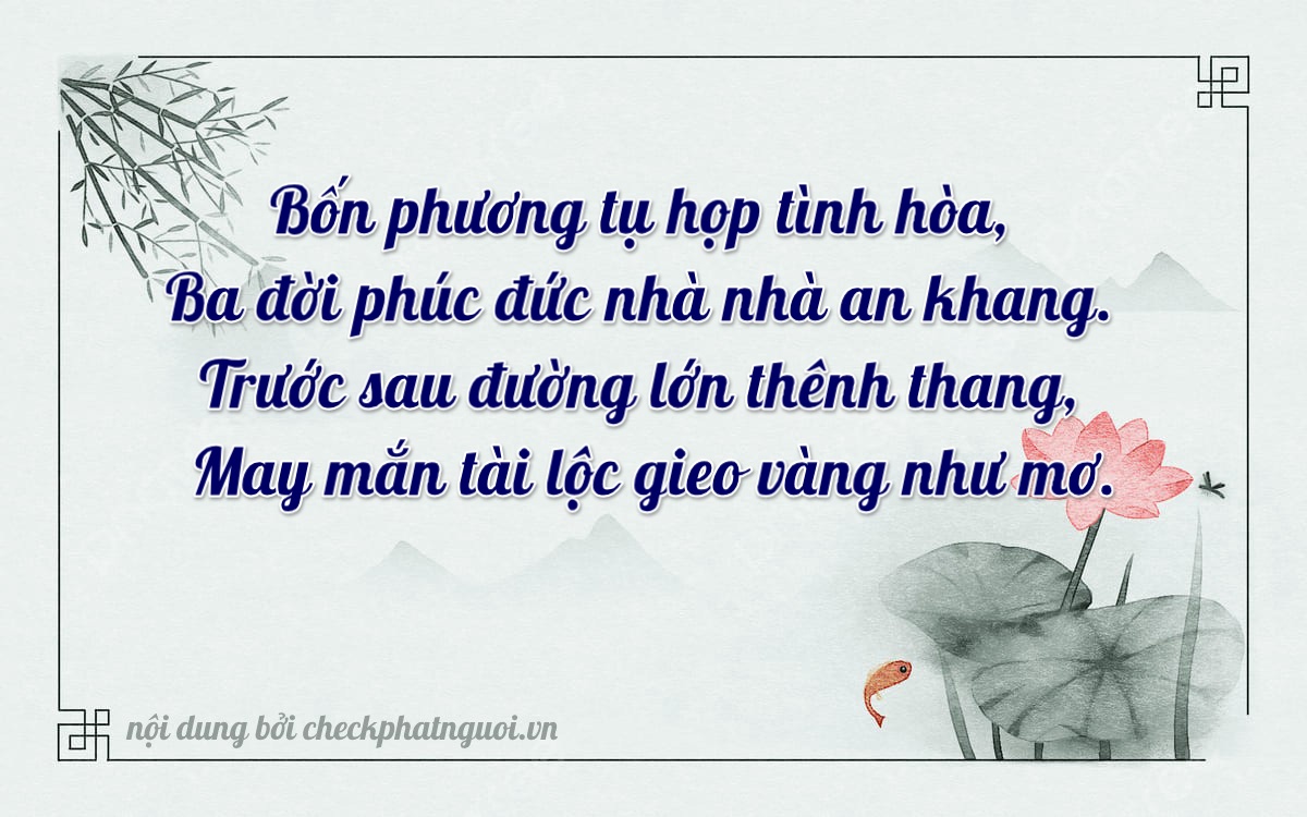 Bài thơ ý nghĩa cho <b>biển số 81A-34356</b> tại website checkphatnguoi.vn