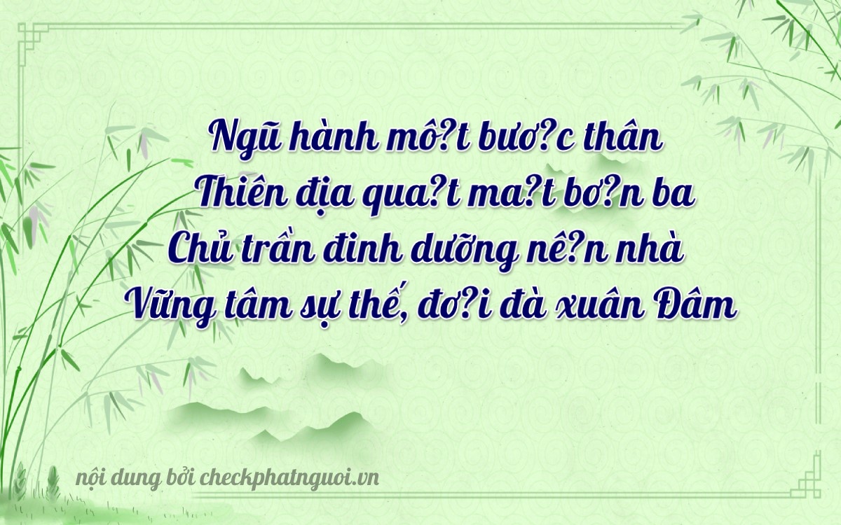 Bài thơ ý nghĩa cho <b>biển số 81A-37523</b> tại website checkphatnguoi.vn