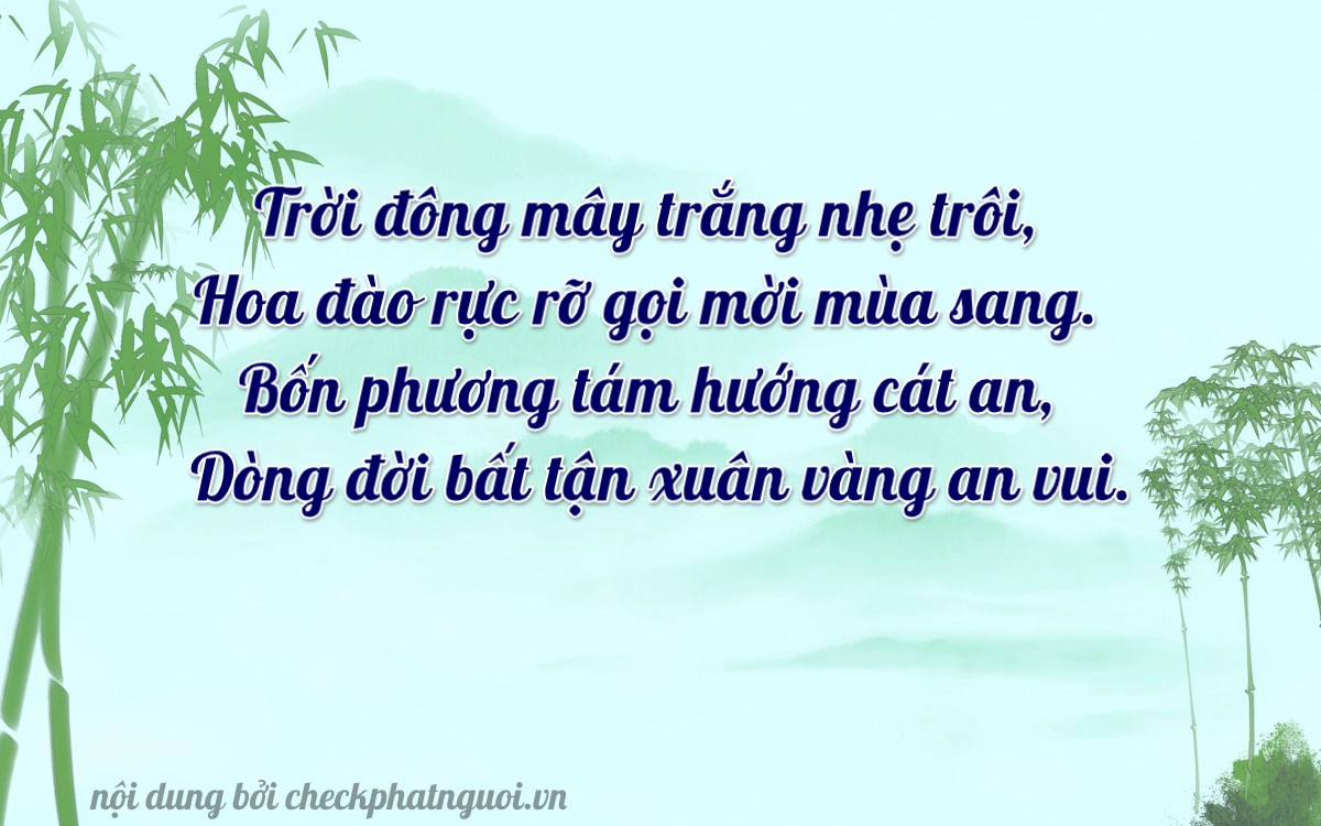 Bài thơ ý nghĩa cho <b>biển số 81A-37671</b> tại website checkphatnguoi.vn