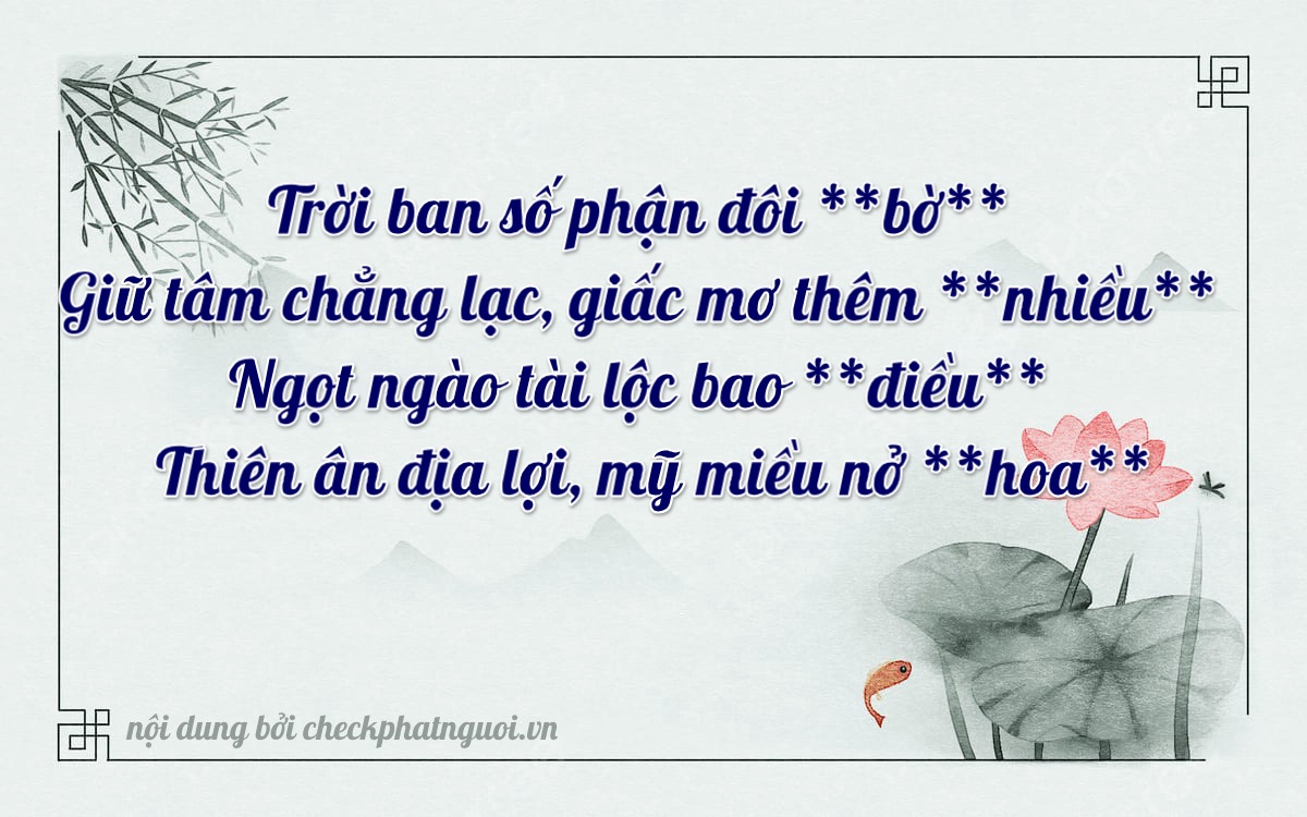 Bài thơ ý nghĩa cho <b>biển số 81A-38109</b> tại website checkphatnguoi.vn