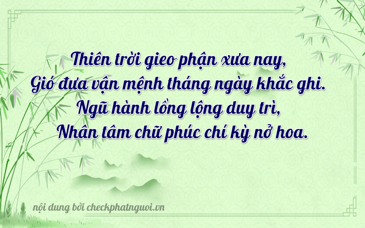 Bài thơ ý nghĩa cho <b>biển số 81A-38498</b> tại website checkphatnguoi.vn