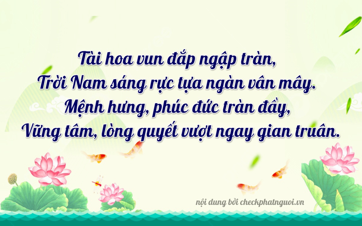 Bài thơ ý nghĩa cho <b>biển số 81A-39933</b> tại website checkphatnguoi.vn