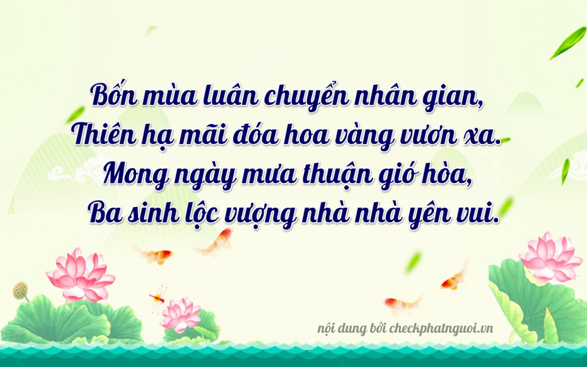 Bài thơ ý nghĩa cho <b>biển số 81A-40703</b> tại website checkphatnguoi.vn