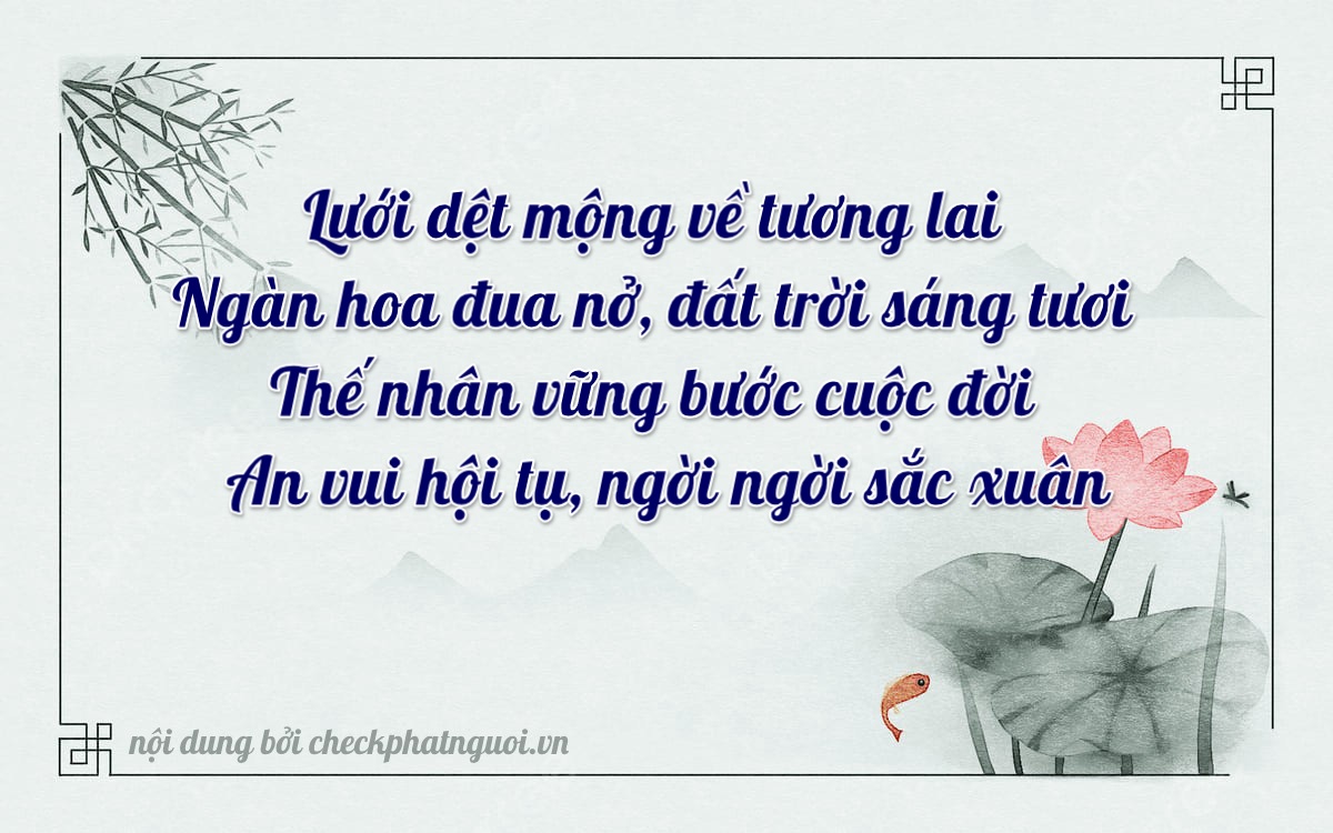 Bài thơ ý nghĩa cho <b>biển số 81A-42028</b> tại website checkphatnguoi.vn