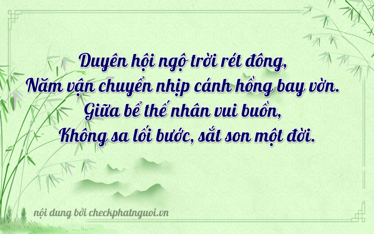 Bài thơ ý nghĩa cho <b>biển số 81A-45380</b> tại website checkphatnguoi.vn