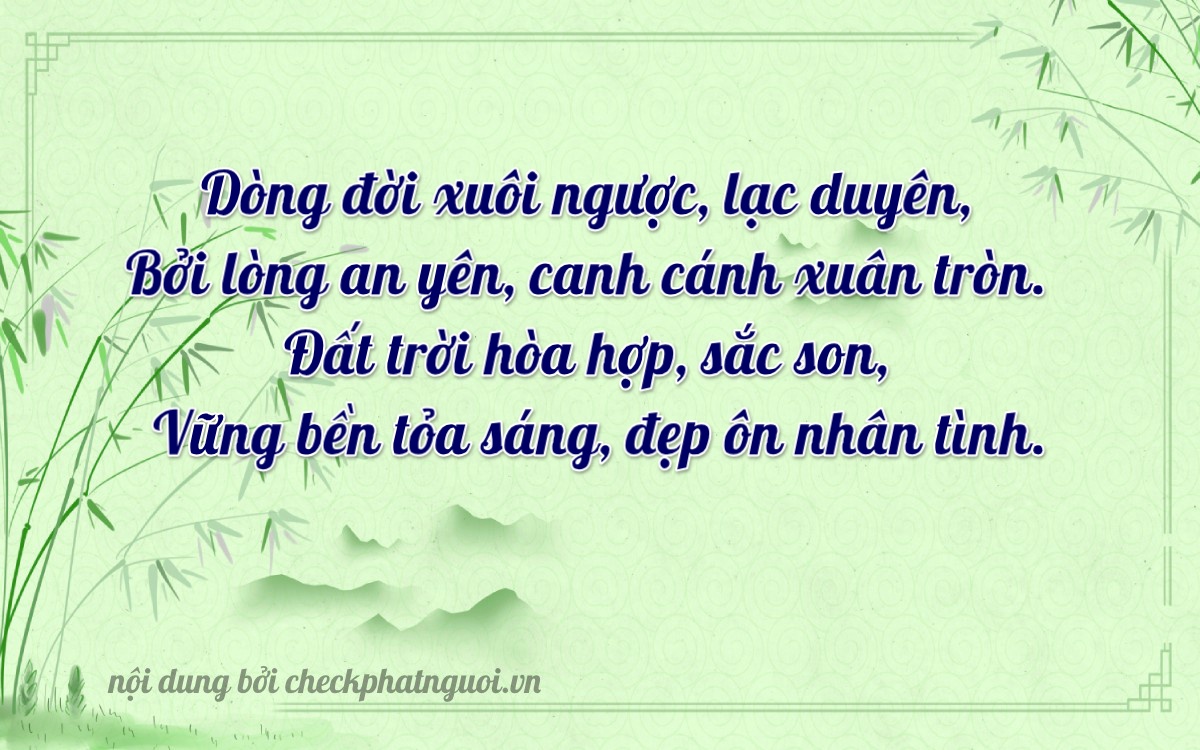 Bài thơ ý nghĩa cho <b>biển số 81A-52864</b> tại website checkphatnguoi.vn