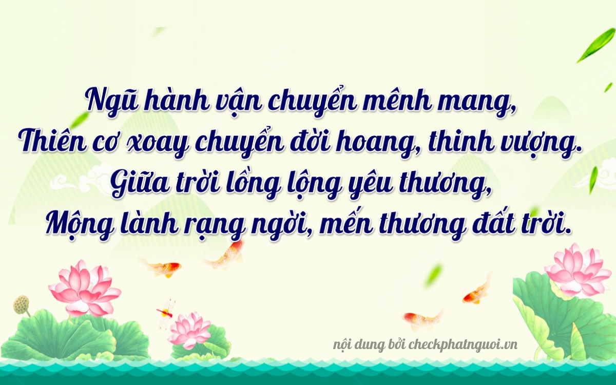 Bài thơ ý nghĩa cho <b>biển số 81A-54925</b> tại website checkphatnguoi.vn