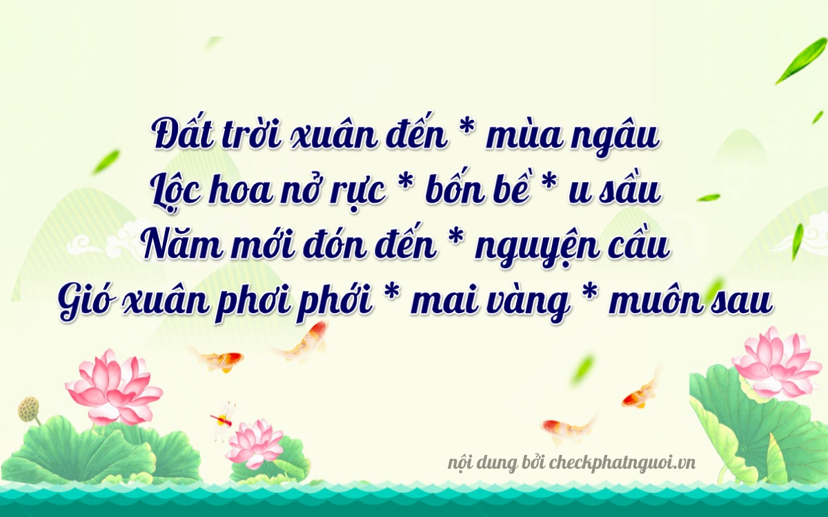 Bài thơ ý nghĩa cho <b>biển số 81A-65951</b> tại website checkphatnguoi.vn