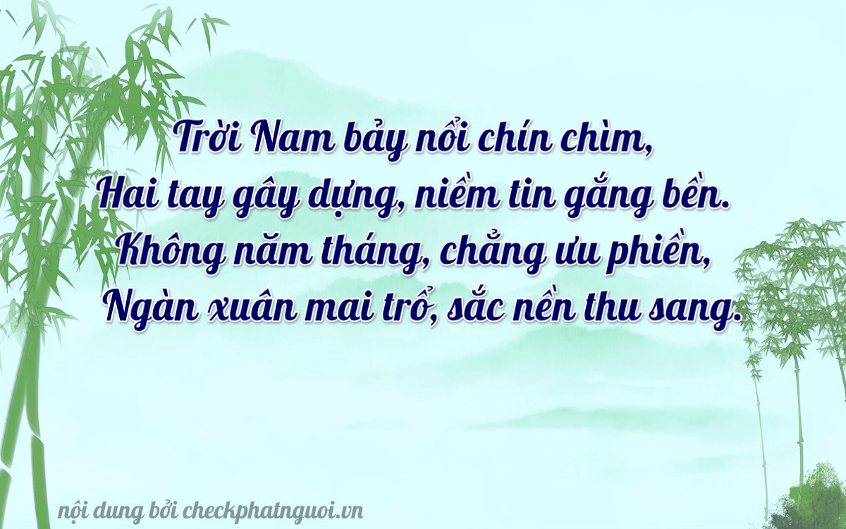 Bài thơ ý nghĩa cho <b>biển số 81A-72005</b> tại website checkphatnguoi.vn