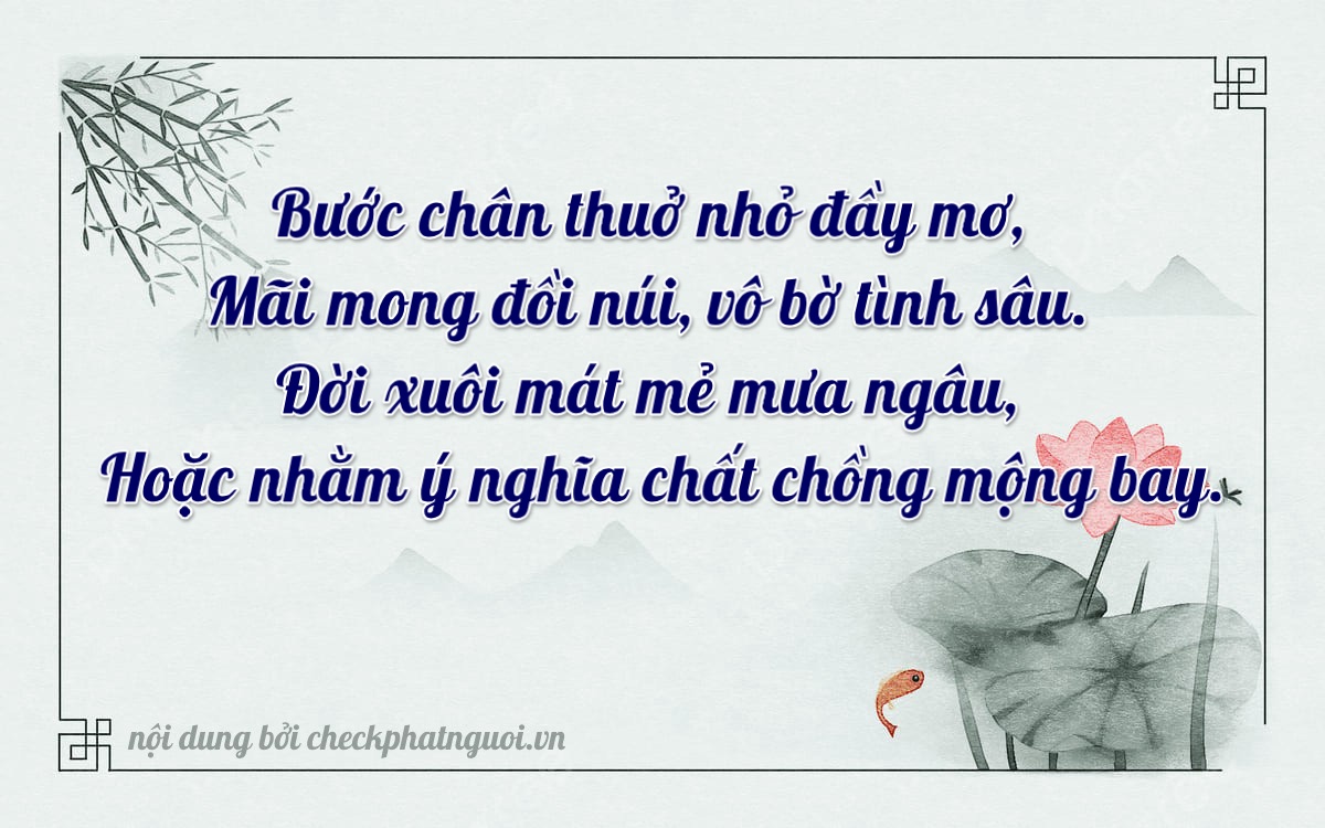 Bài thơ ý nghĩa cho <b>biển số 81AA-02873</b> tại website checkphatnguoi.vn