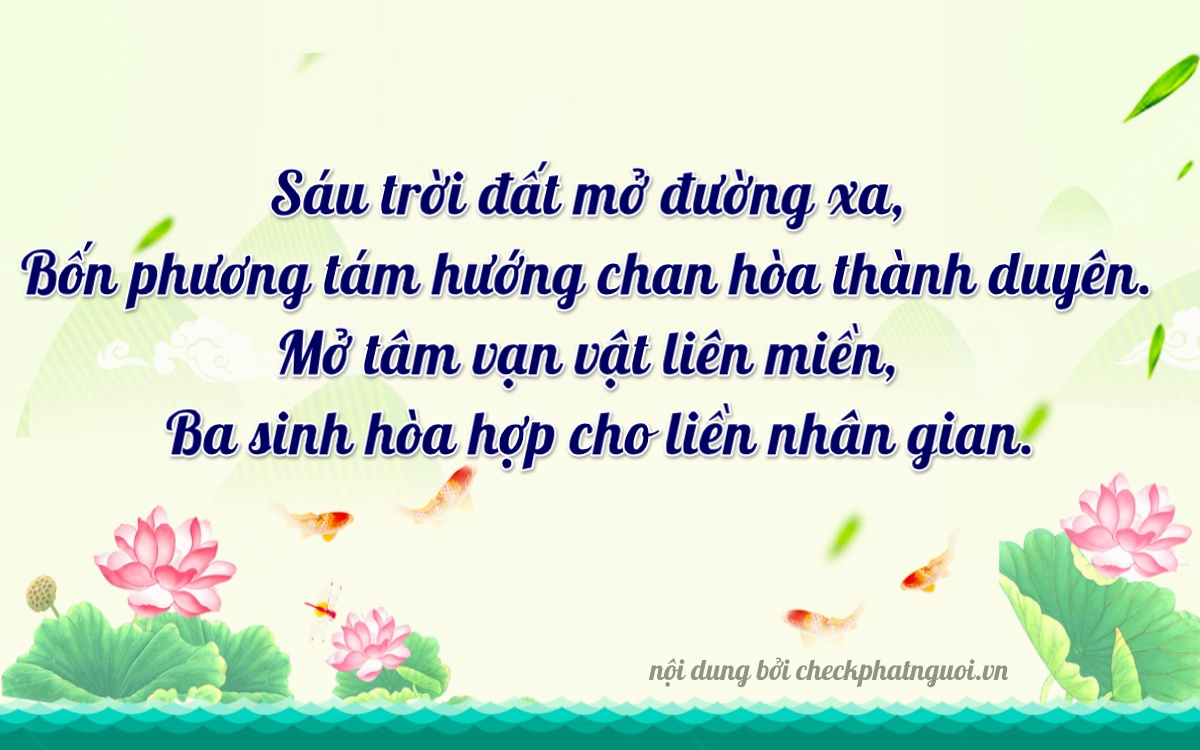 Bài thơ ý nghĩa cho <b>biển số 81AA-14633</b> tại website checkphatnguoi.vn