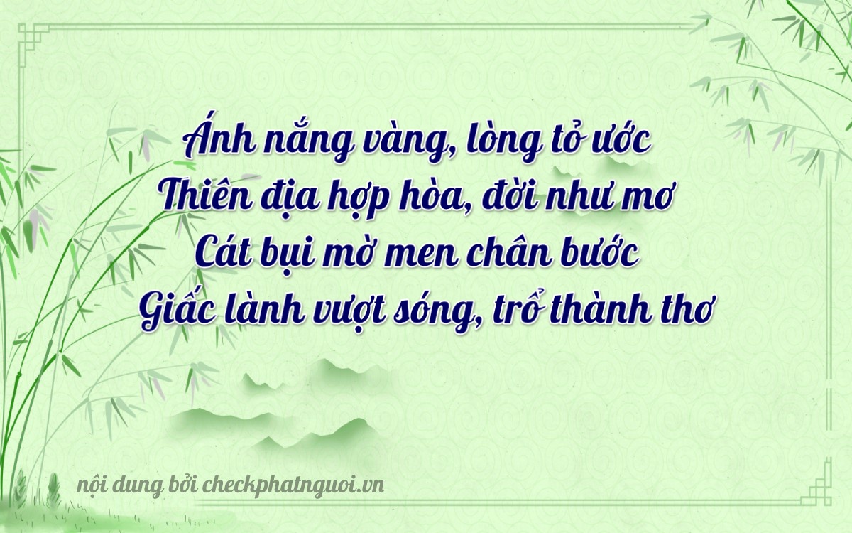 Bài thơ ý nghĩa cho <b>biển số 81AA-19862</b> tại website checkphatnguoi.vn