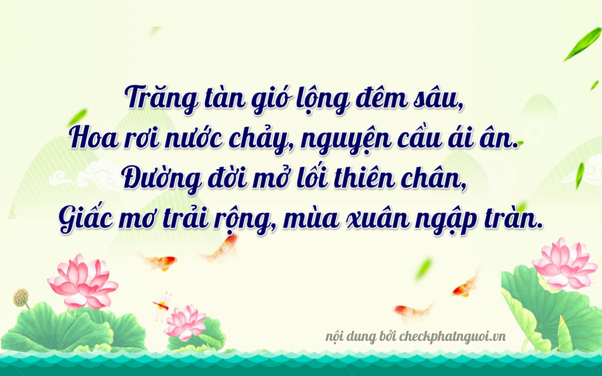 Bài thơ ý nghĩa cho <b>biển số 81AA-55480</b> tại website checkphatnguoi.vn