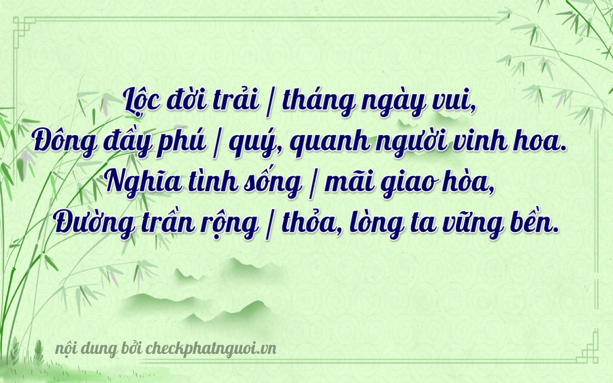 Bài thơ ý nghĩa cho <b>biển số 81AA-68888</b> tại website checkphatnguoi.vn
