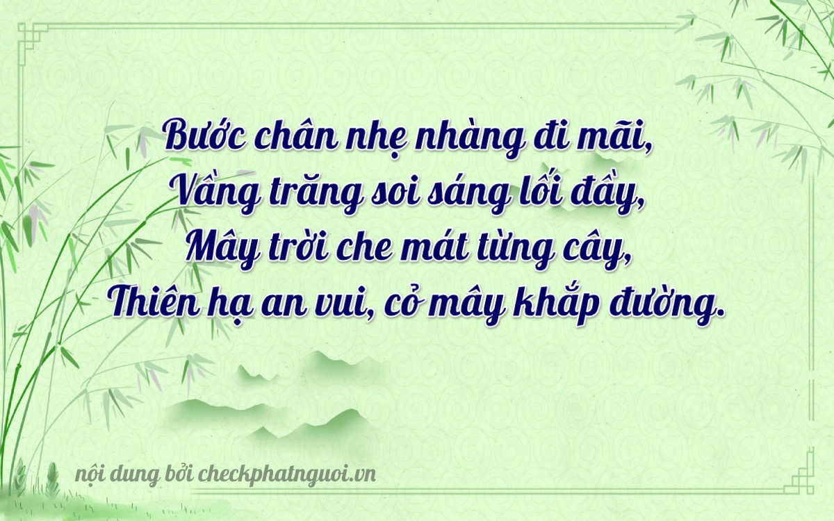 Bài thơ ý nghĩa cho <b>biển số 81AA-70593</b> tại website checkphatnguoi.vn