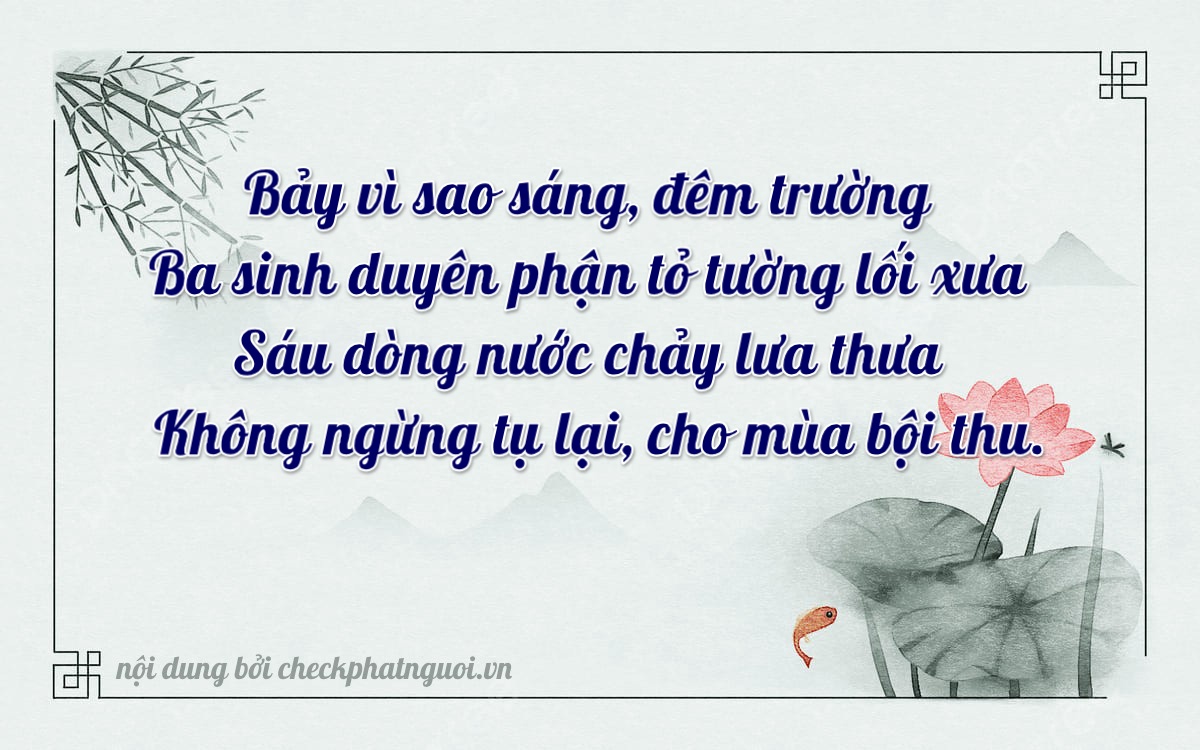 Bài thơ ý nghĩa cho <b>biển số 81AA-73607</b> tại website checkphatnguoi.vn