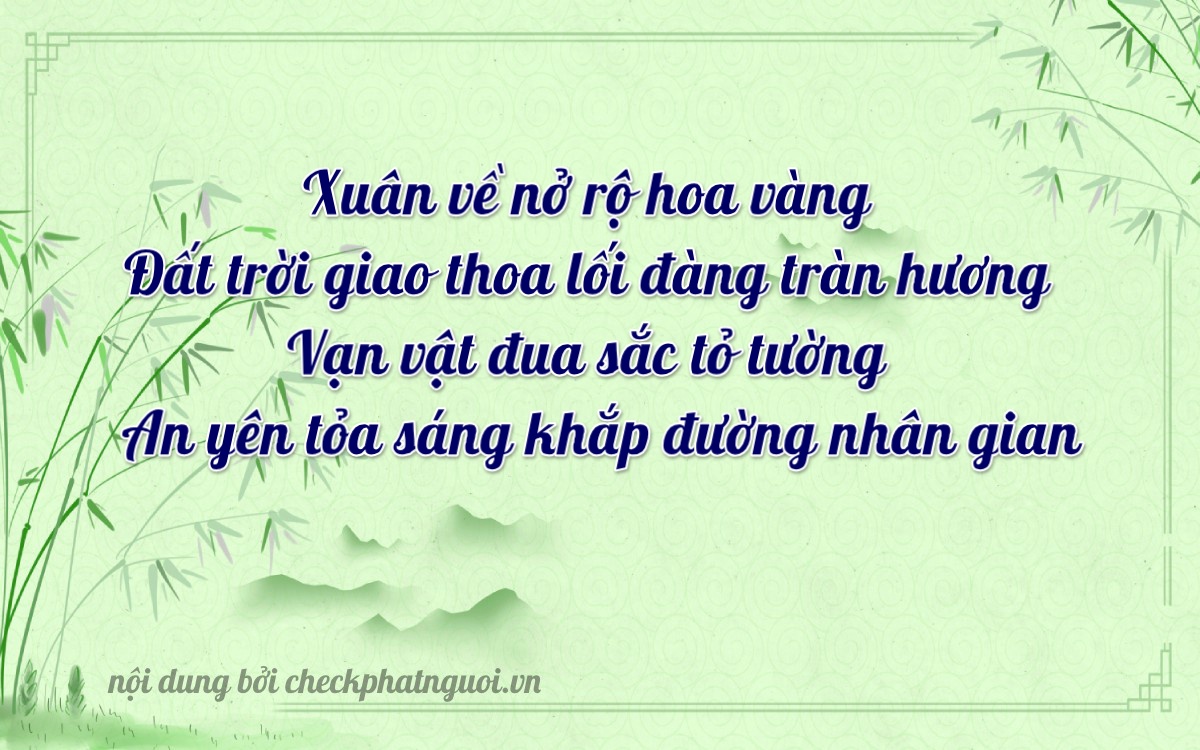 Bài thơ ý nghĩa cho <b>biển số 81AA-82820</b> tại website checkphatnguoi.vn