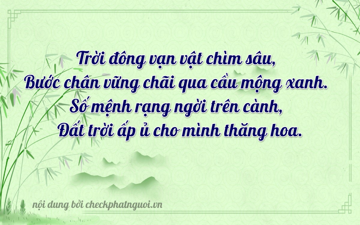 Bài thơ ý nghĩa cho <b>biển số 81AA-87620</b> tại website checkphatnguoi.vn