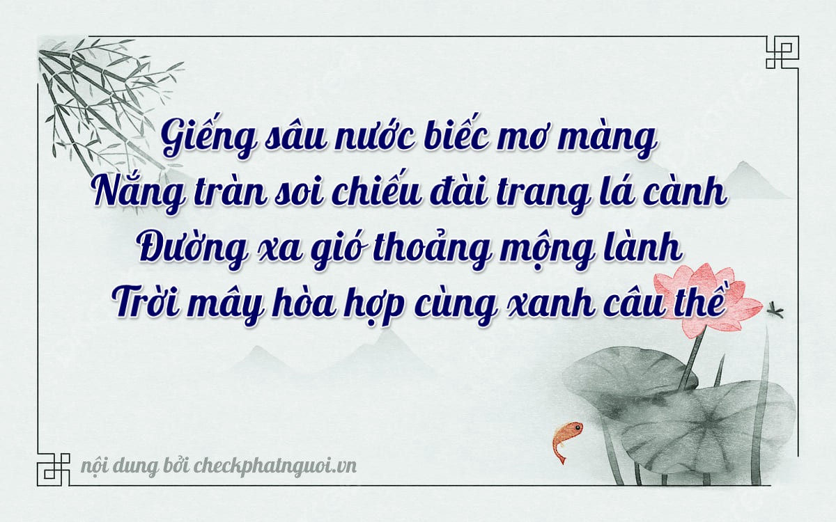 Bài thơ ý nghĩa cho <b>biển số 81AA-92782</b> tại website checkphatnguoi.vn