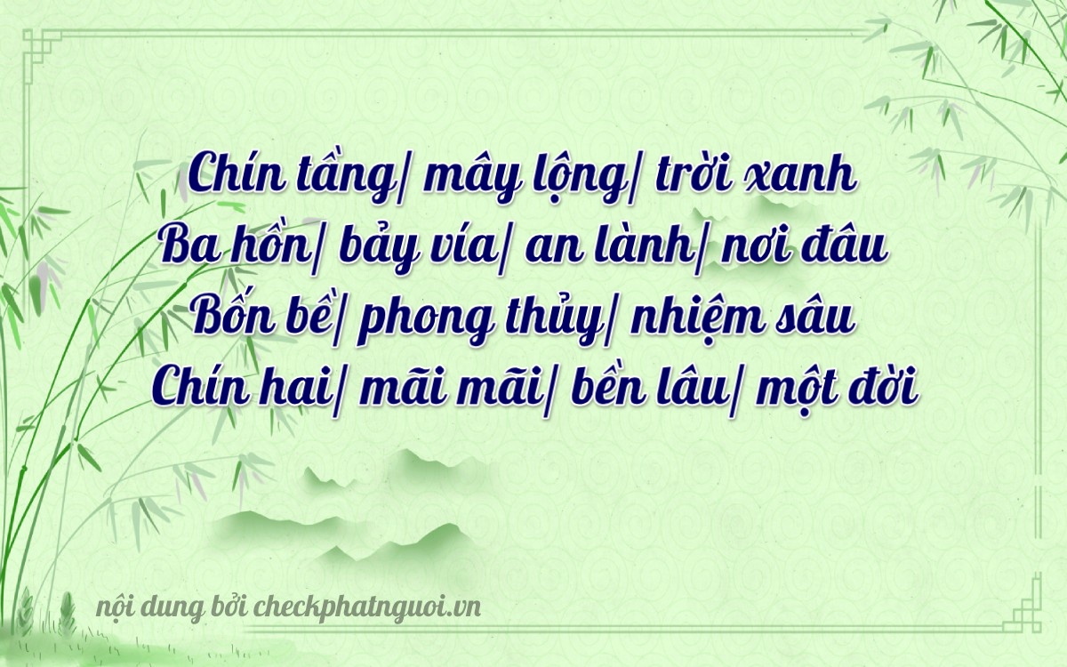 Bài thơ ý nghĩa cho <b>biển số 81AA-93492</b> tại website checkphatnguoi.vn