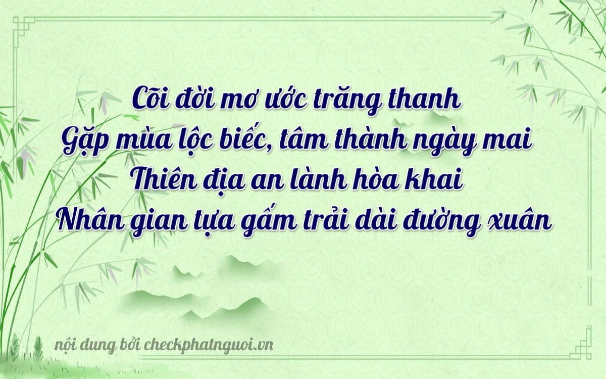 Bài thơ ý nghĩa cho <b>biển số 81AC-03007</b> tại website checkphatnguoi.vn