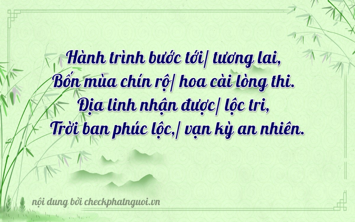 Bài thơ ý nghĩa cho <b>biển số 81AS-02447</b> tại website checkphatnguoi.vn
