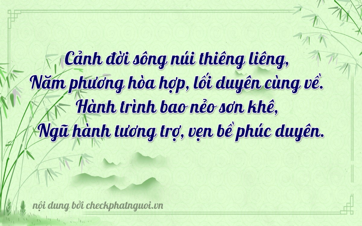 Bài thơ ý nghĩa cho <b>biển số 81AS-05271</b> tại website checkphatnguoi.vn