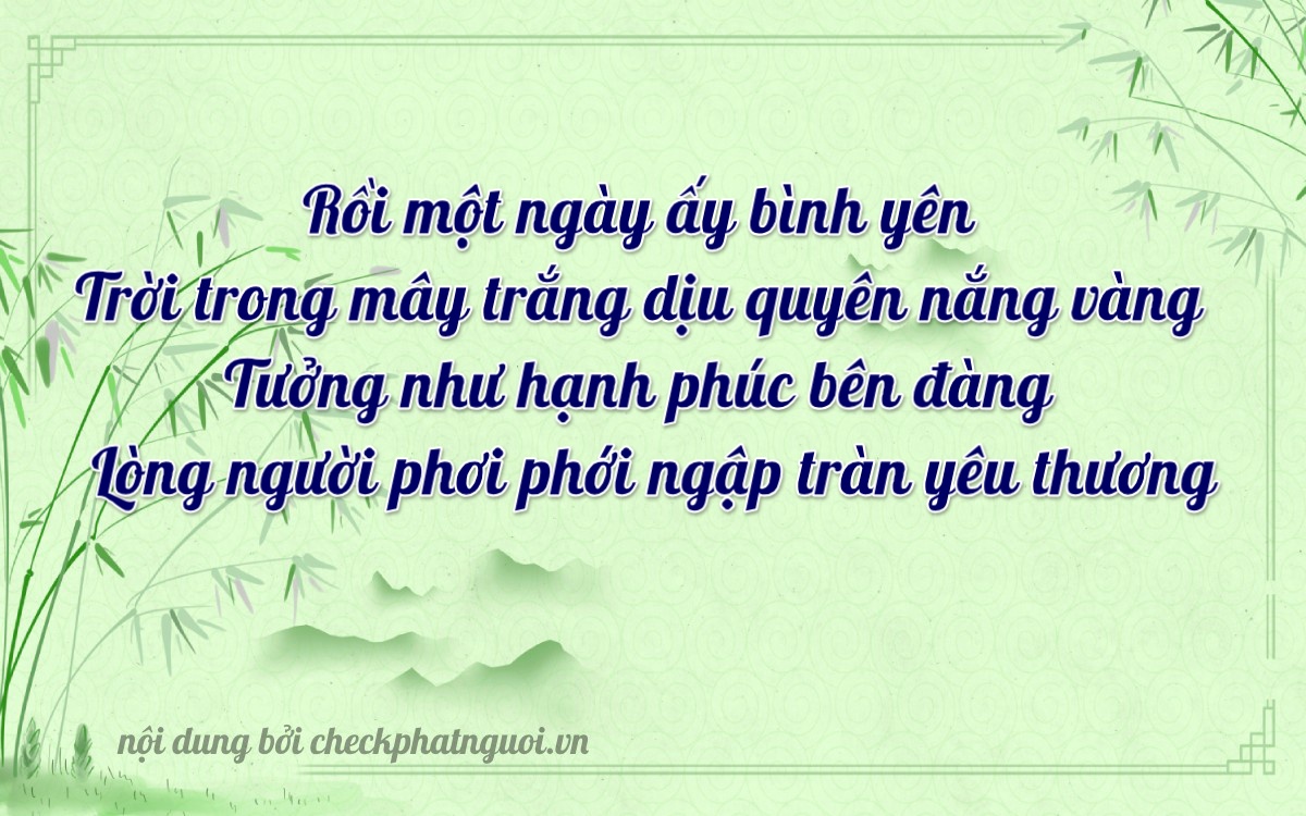 Bài thơ ý nghĩa cho <b>biển số 81AS-07576</b> tại website checkphatnguoi.vn