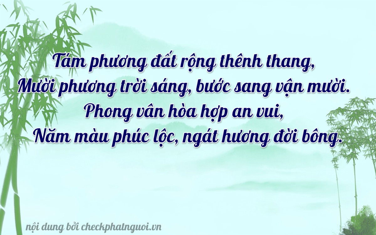 Bài thơ ý nghĩa cho <b>biển số 81AS-08185</b> tại website checkphatnguoi.vn