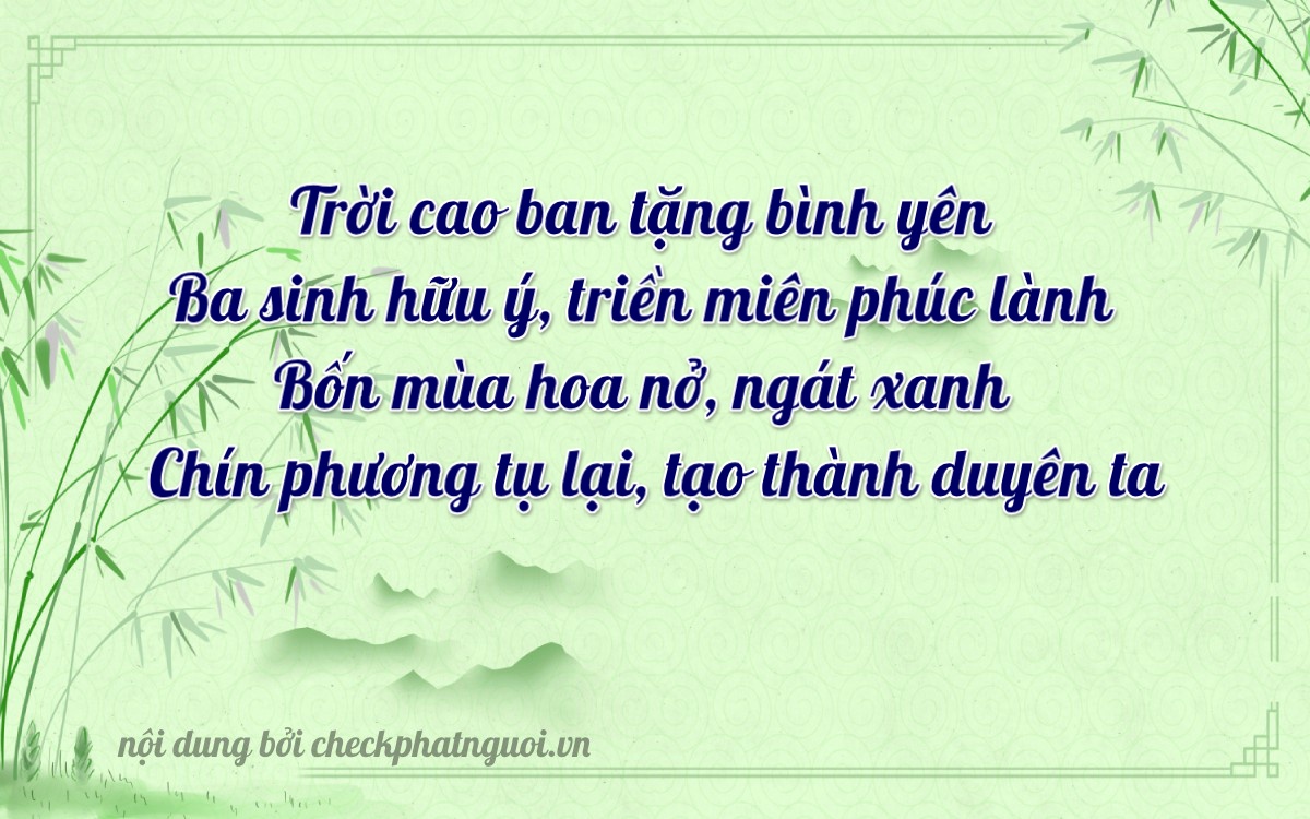 Bài thơ ý nghĩa cho <b>biển số 81AT-03049</b> tại website checkphatnguoi.vn