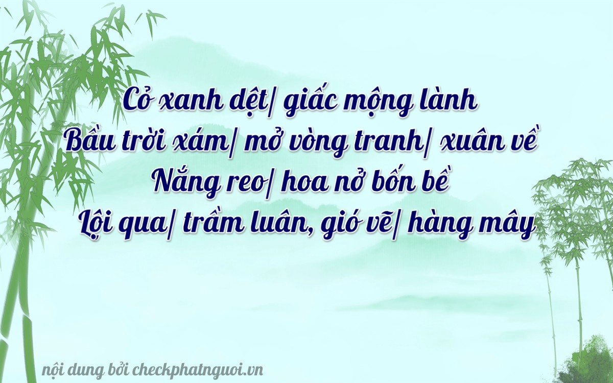 Bài thơ ý nghĩa cho <b>biển số 81AX-03649</b> tại website checkphatnguoi.vn