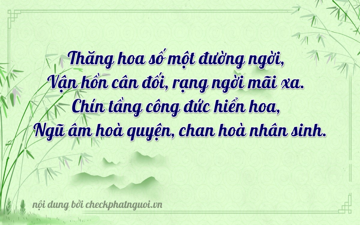Bài thơ ý nghĩa cho <b>biển số 81AX-11965</b> tại website checkphatnguoi.vn
