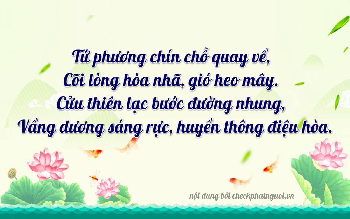Bài thơ ý nghĩa cho <b>biển số 81B1-40989</b> tại website checkphatnguoi.vn