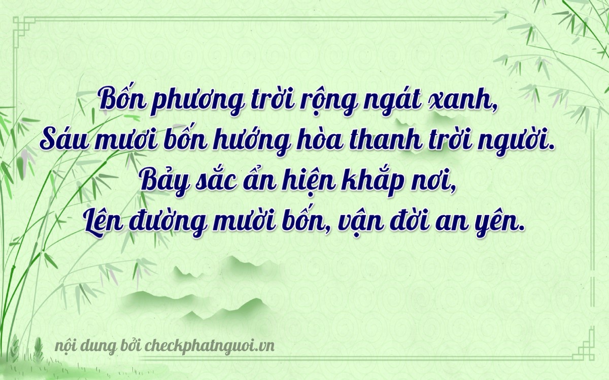 Bài thơ ý nghĩa cho <b>biển số 81B1-47614</b> tại website checkphatnguoi.vn