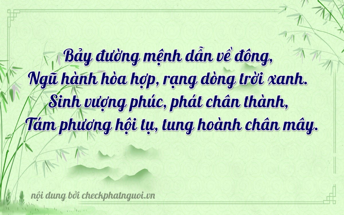 Bài thơ ý nghĩa cho <b>biển số 81B1-75618</b> tại website checkphatnguoi.vn