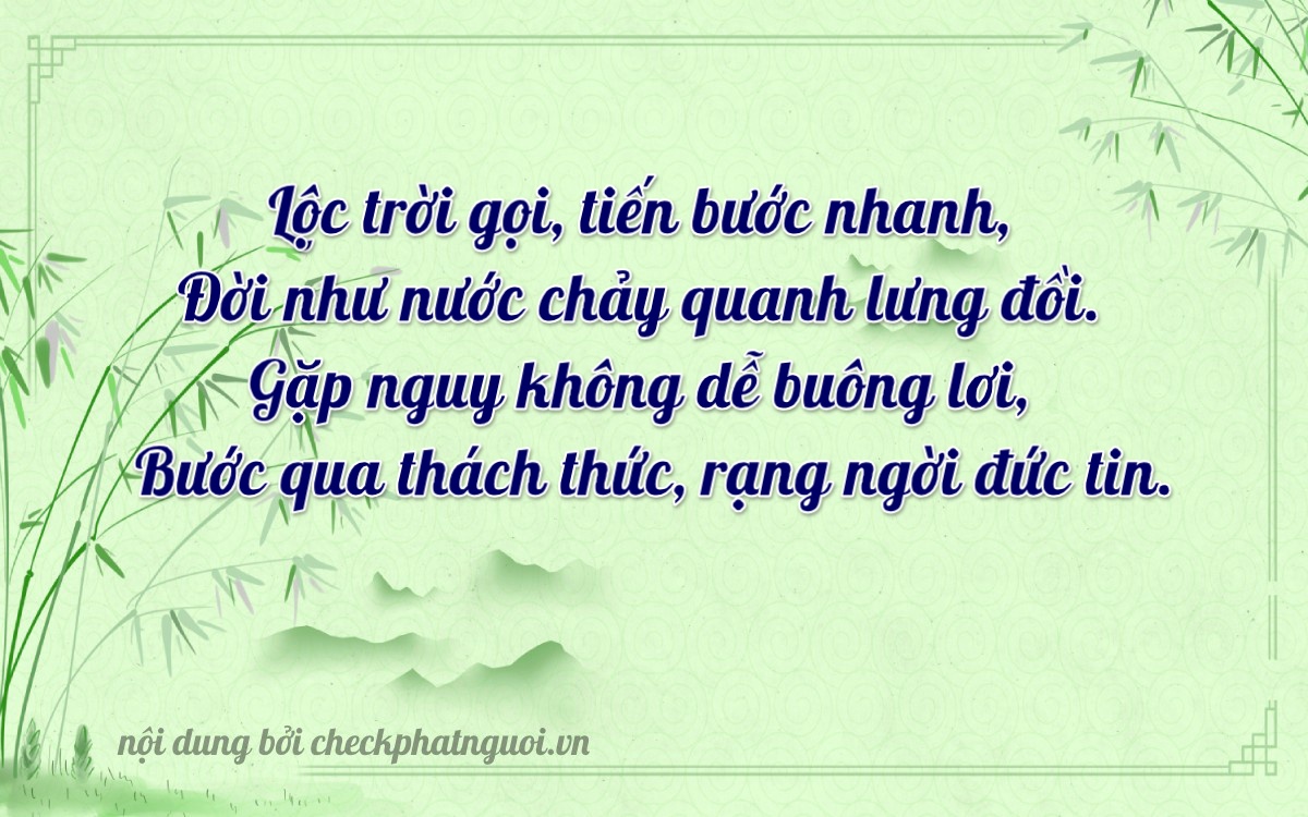 Bài thơ ý nghĩa cho <b>biển số 81B1-89486</b> tại website checkphatnguoi.vn