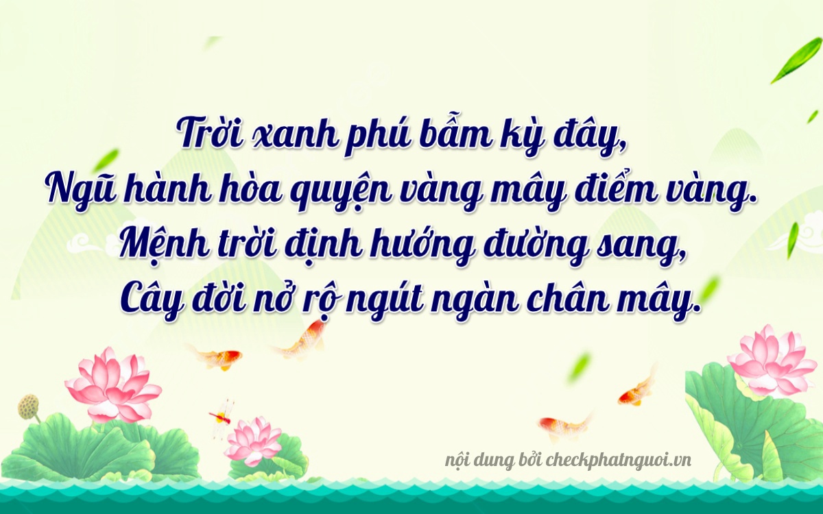 Bài thơ ý nghĩa cho <b>biển số 81B2-10536</b> tại website checkphatnguoi.vn