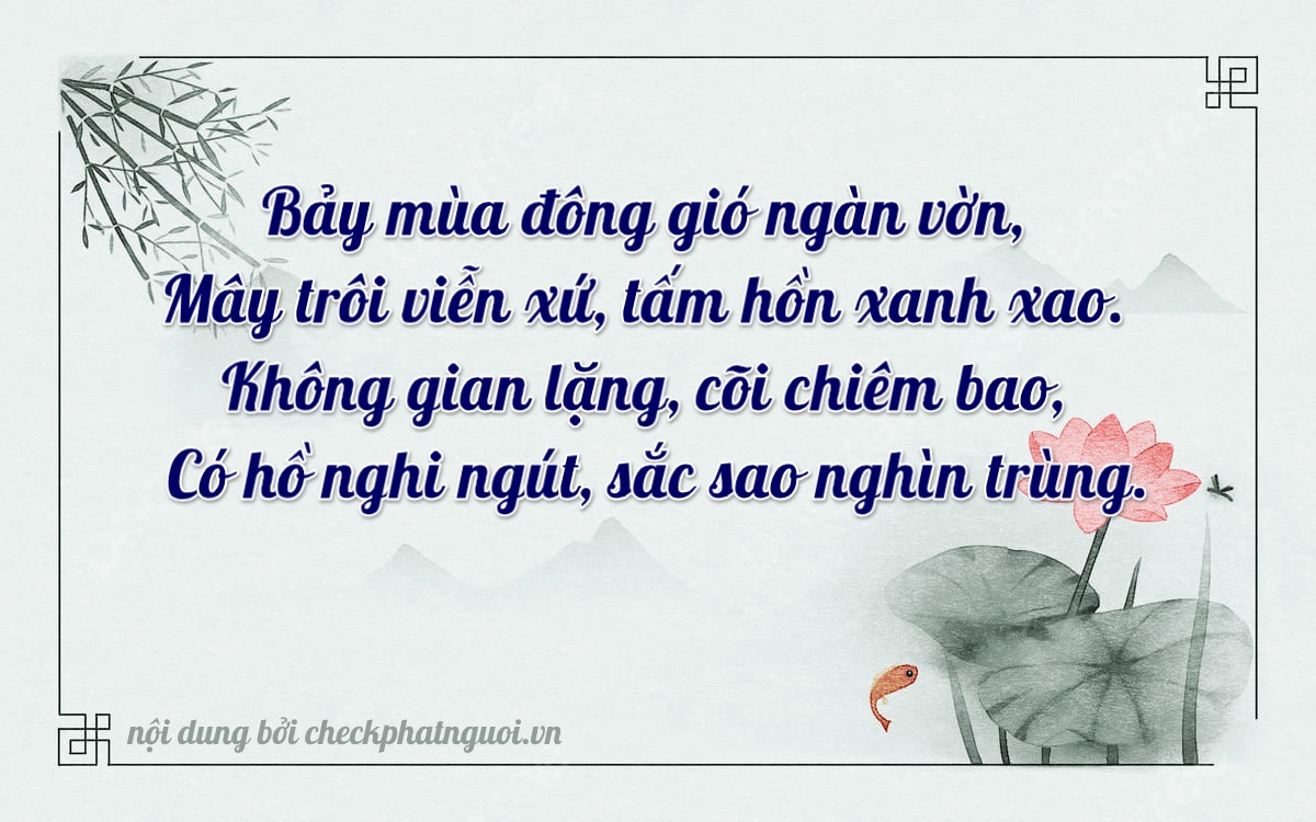 Bài thơ ý nghĩa cho <b>biển số 81B2-37035</b> tại website checkphatnguoi.vn