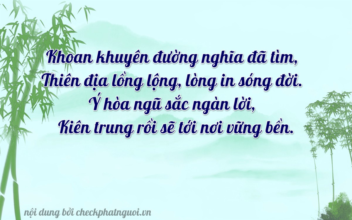 Bài thơ ý nghĩa cho <b>biển số 81B2-43322</b> tại website checkphatnguoi.vn