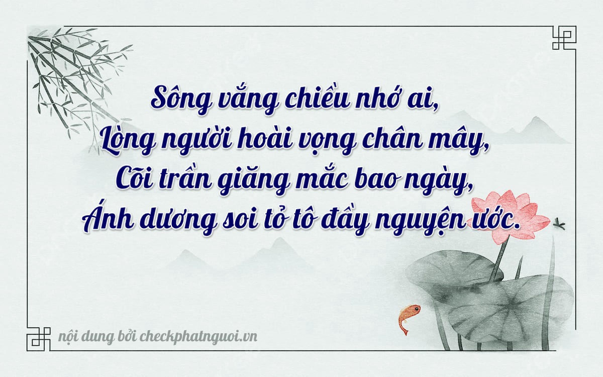 Bài thơ ý nghĩa cho <b>biển số 81B3-03663</b> tại website checkphatnguoi.vn