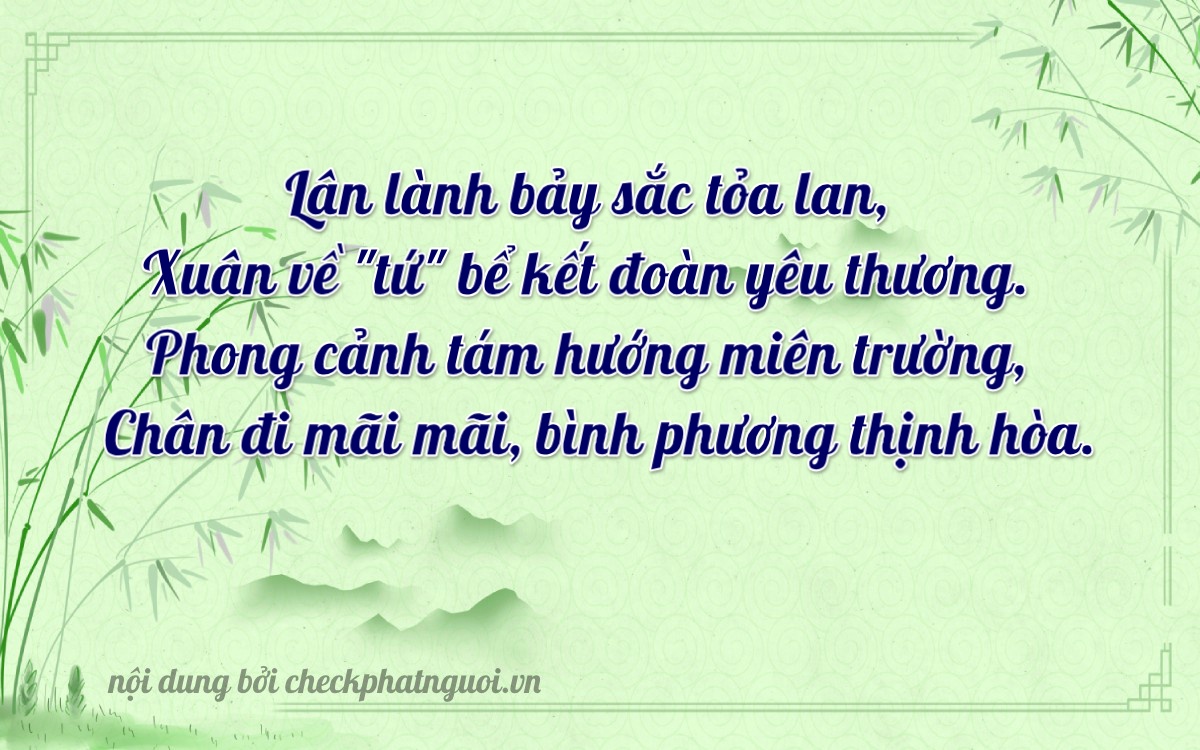Bài thơ ý nghĩa cho <b>biển số 81B3-07428</b> tại website checkphatnguoi.vn