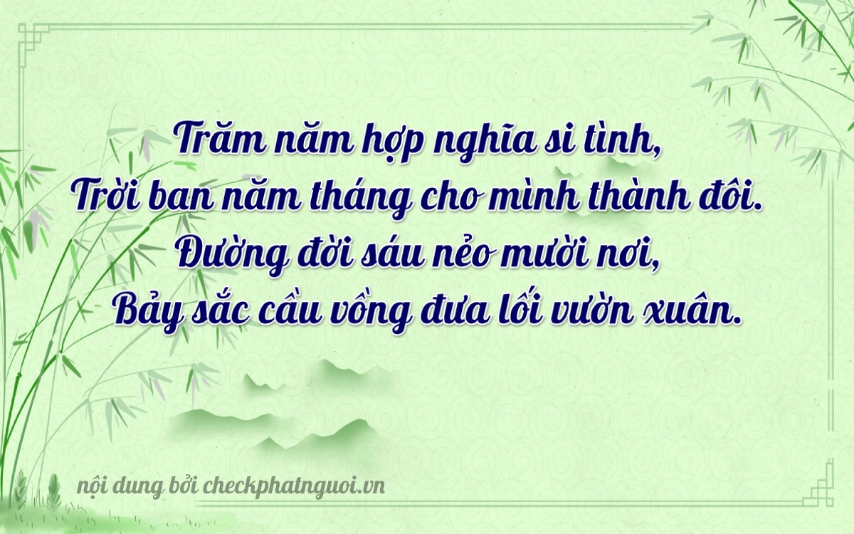 Bài thơ ý nghĩa cho <b>biển số 81B3-15367</b> tại website checkphatnguoi.vn