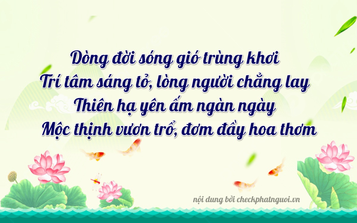 Bài thơ ý nghĩa cho <b>biển số 81B-3363</b> tại website checkphatnguoi.vn